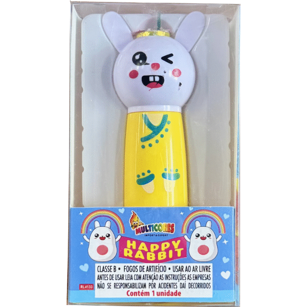 Happy Rabbit Coelho Feliz Multicores