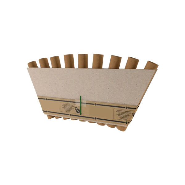 Placa Vaso Glitter e Crossetes Folha Seca Em Leque 9 Tubos